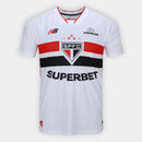 Camisa São Paulo I 2026/27 Torcedor Νеw Ваlаnсе Masculina - Branco+Vermelho